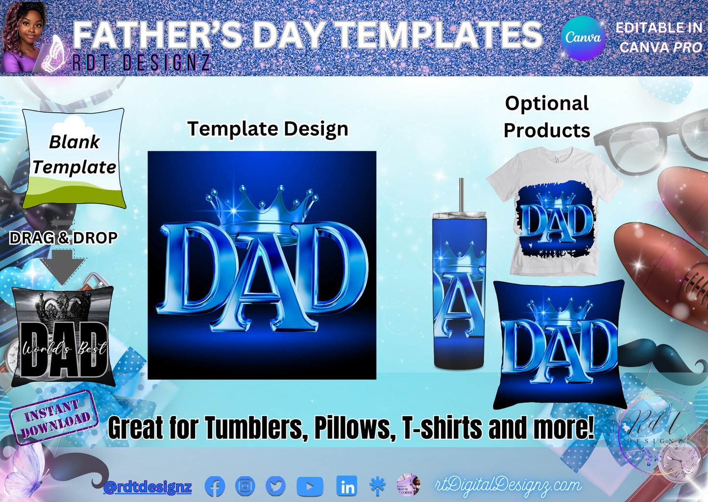 FATHERS DAY Gift Box Templates