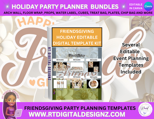 Holiday Planner Digital Templates - Friendsgiving 2