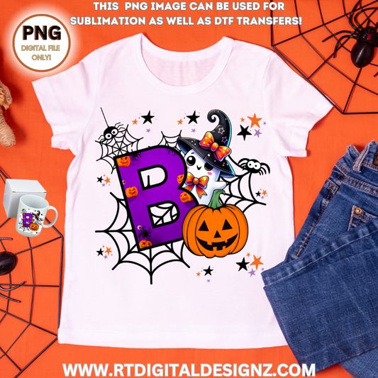 Friendly Ghost "B" Image (PNG)
