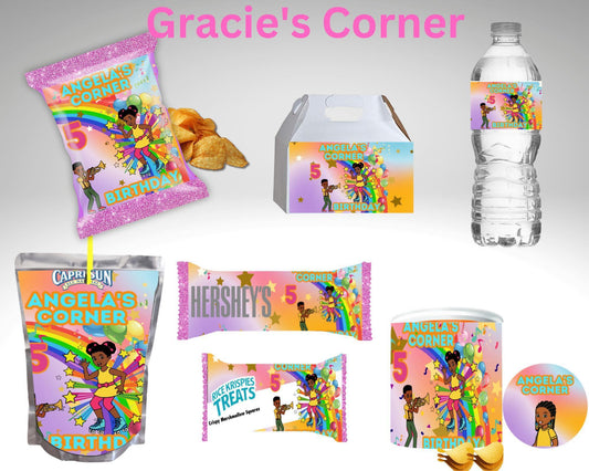 Party Favor Themed Templates - Gracie Corner
