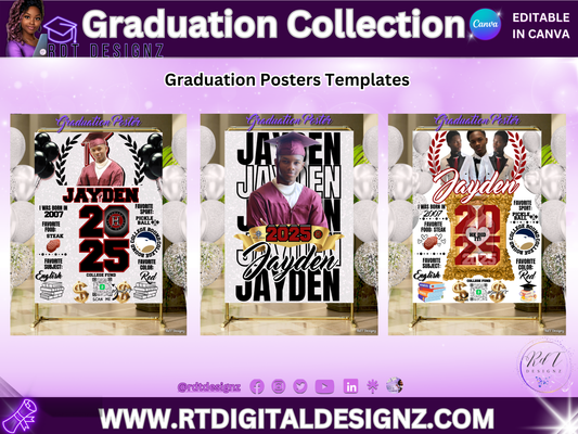 Graduation Posters & Mockup Templates