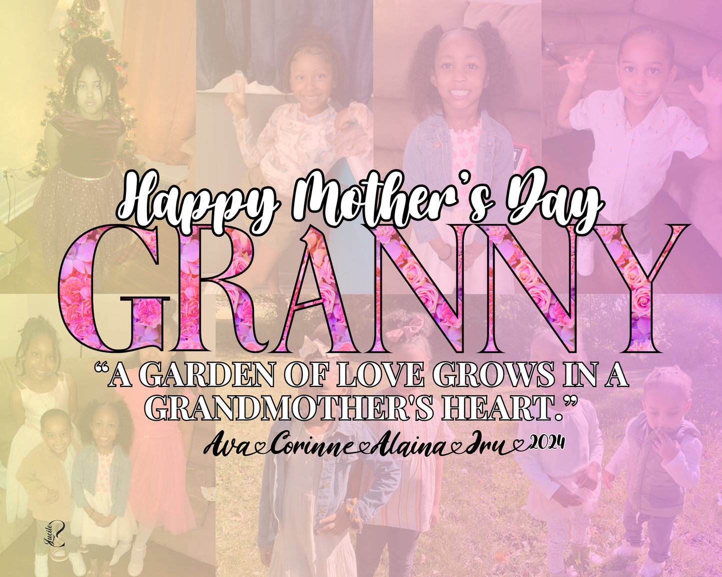 Granny Mothers Day Canva Design - (GRANNY)