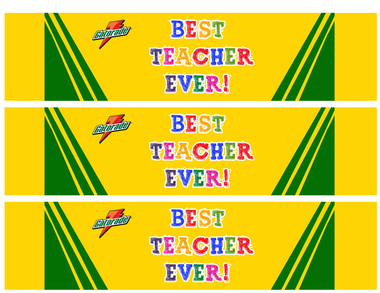 Teachers Party Favor Bundle Template 2