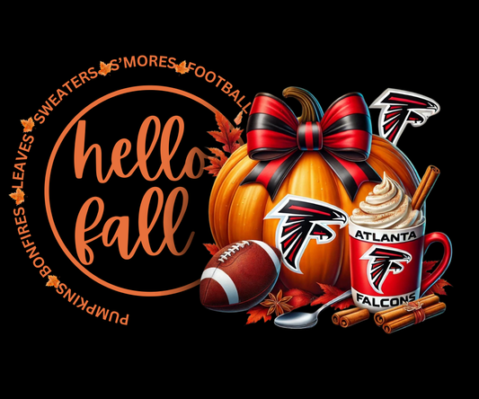 FREE Hello Fall Falcon Football Image