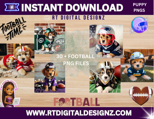 Football Images (PUPPIES)