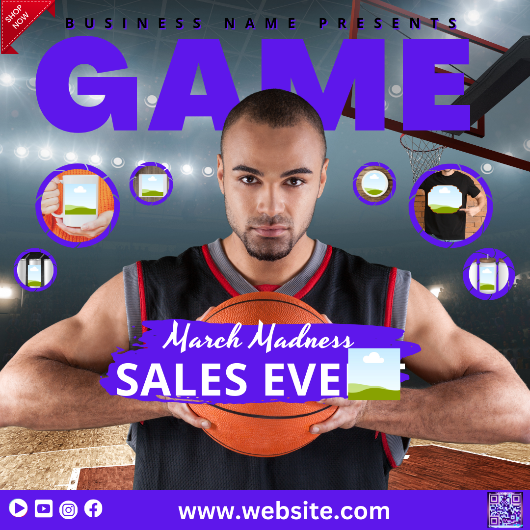 FREE March Madness Flyer Template