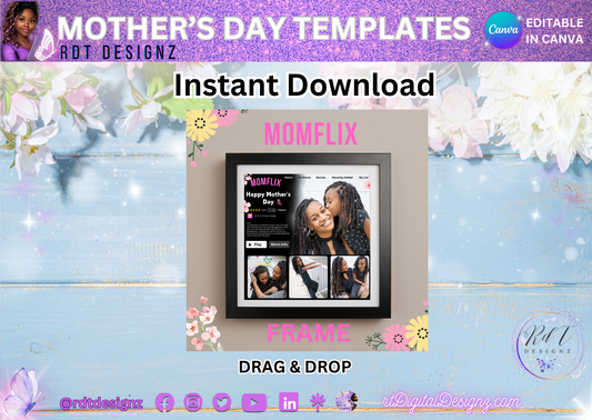 Momflix Frame Editable Design