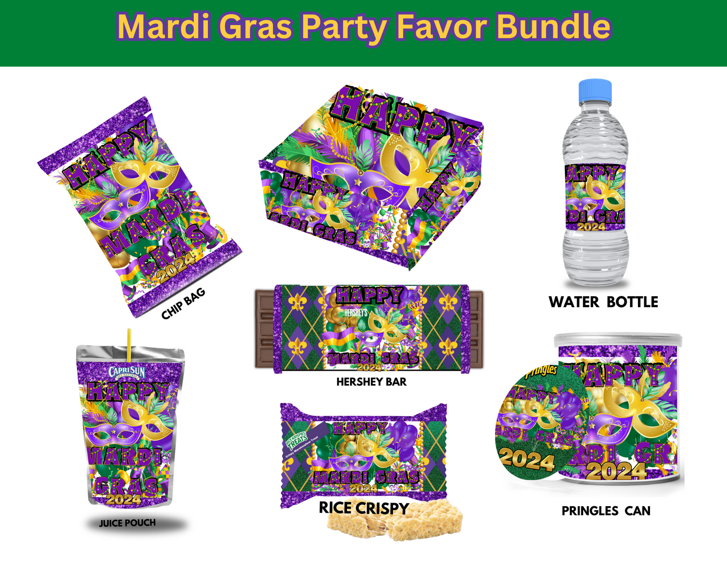 Party Favor Themed Templates - Mardi Gras