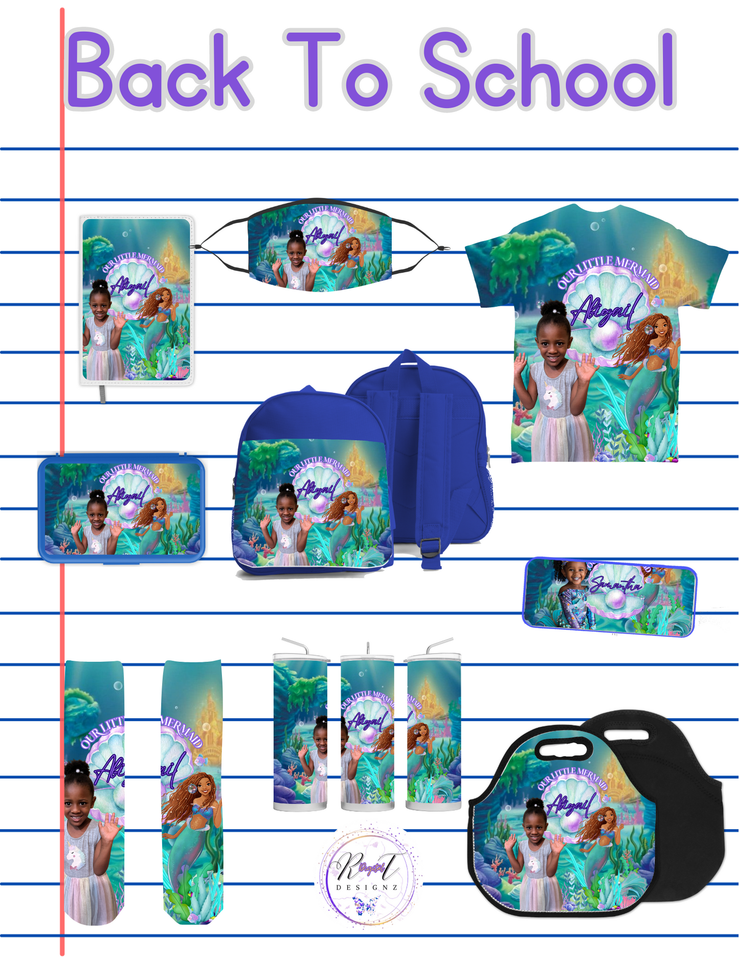 Back to School Template (Little Mermaid)