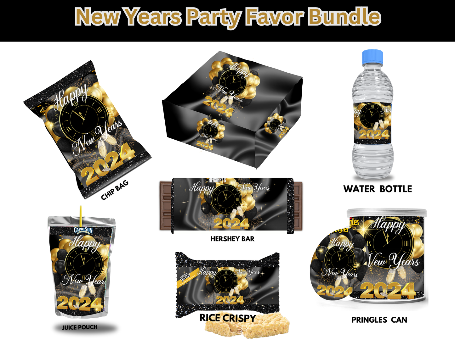 Party Favor Themed Templates - New Year's