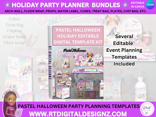 Holiday Planner Digital Templates - Pastel Halloween
