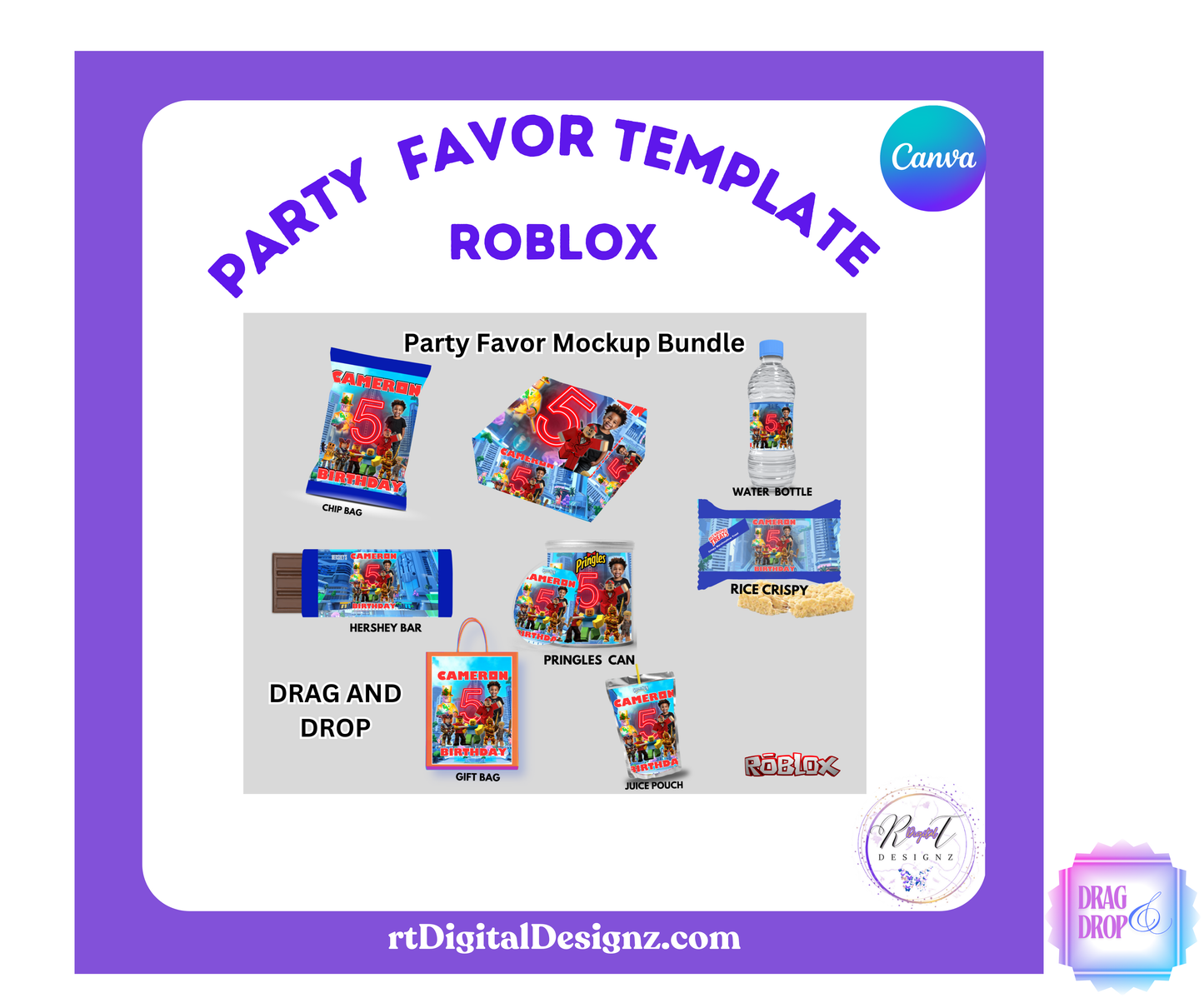 Party Favor Themed Templates - Roblox