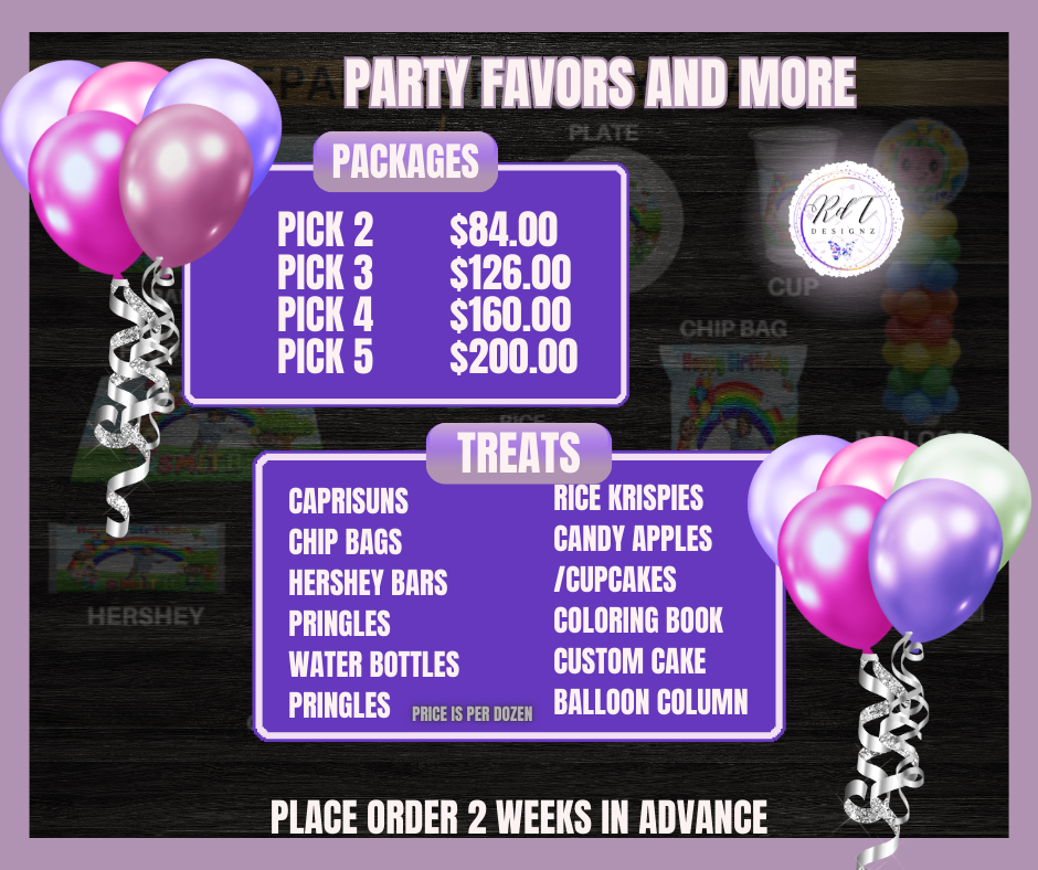 Party Favors Digital Bundle Kit