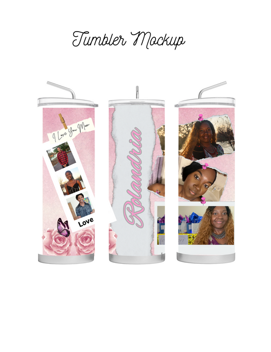 Mothers Day Tumbler Design Template