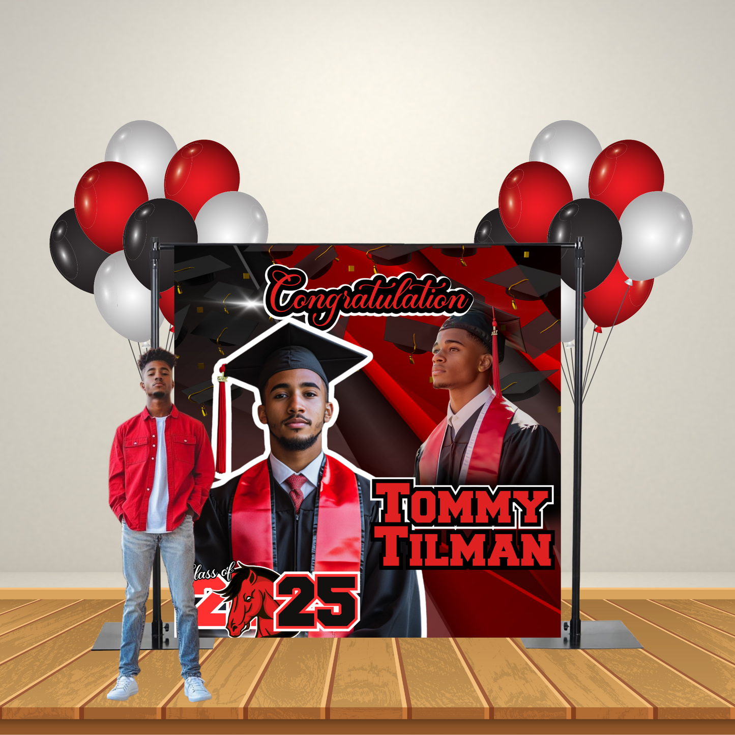 GRADUATION Banner Editable Templates Bundle with Mockups (4)