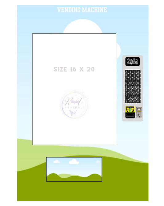 GRAD Vending Machine Editable Templates (Size 16 x 20)