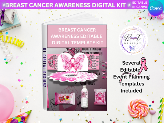 Holiday Planner Digital Bundle Templates - Breast Cancer (2)