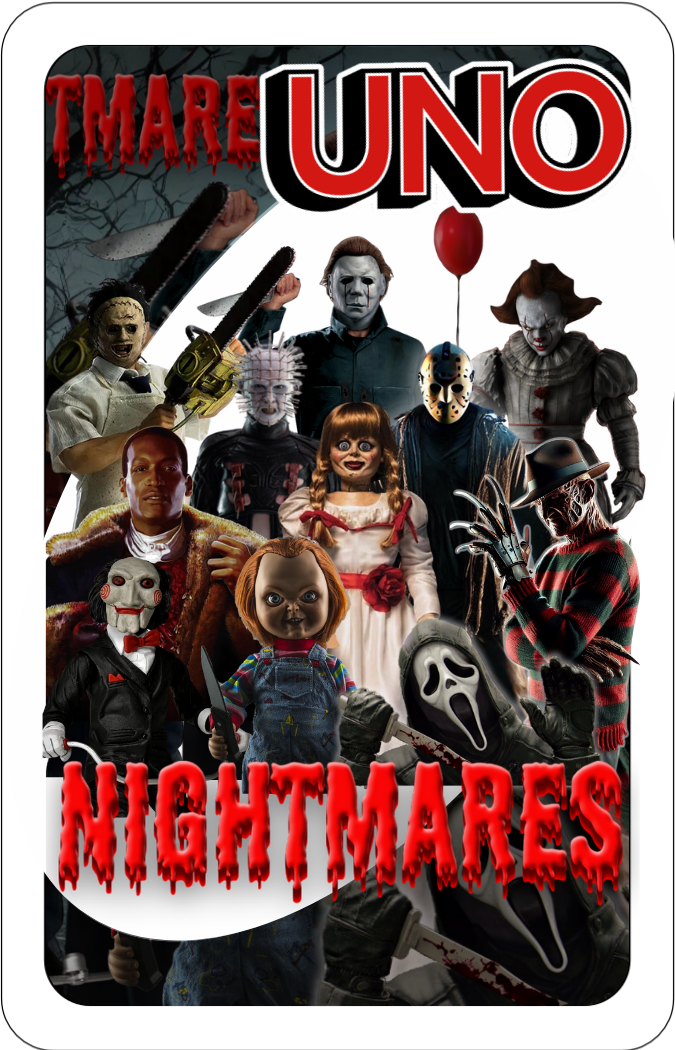 Custom Editable UNO Cards - HALLOWEEN HORROR