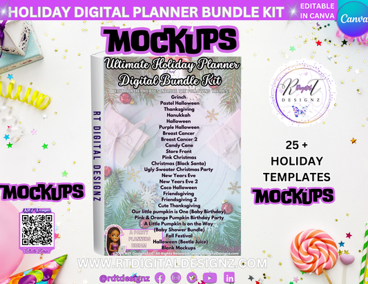 Ultimate Holiday Planner Digital Bundle Kit "Mockups"
