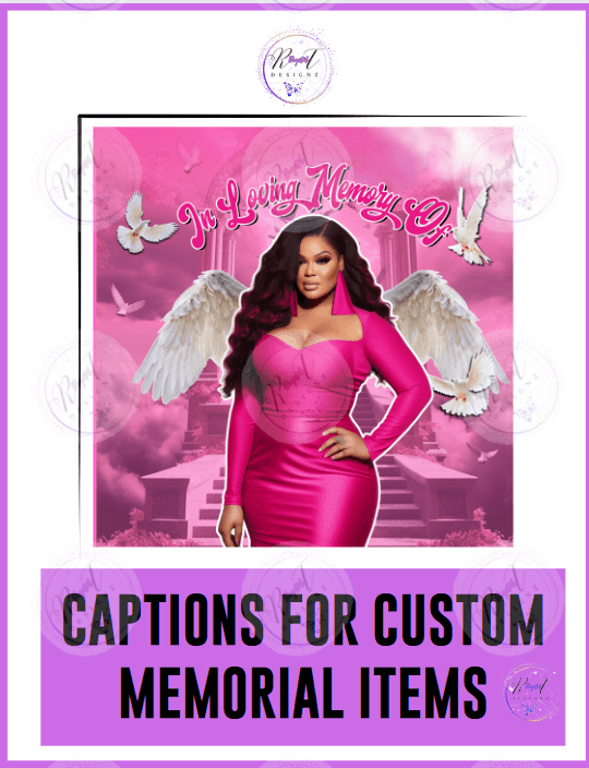 Captions E-Booklet for Custom Memorial Items