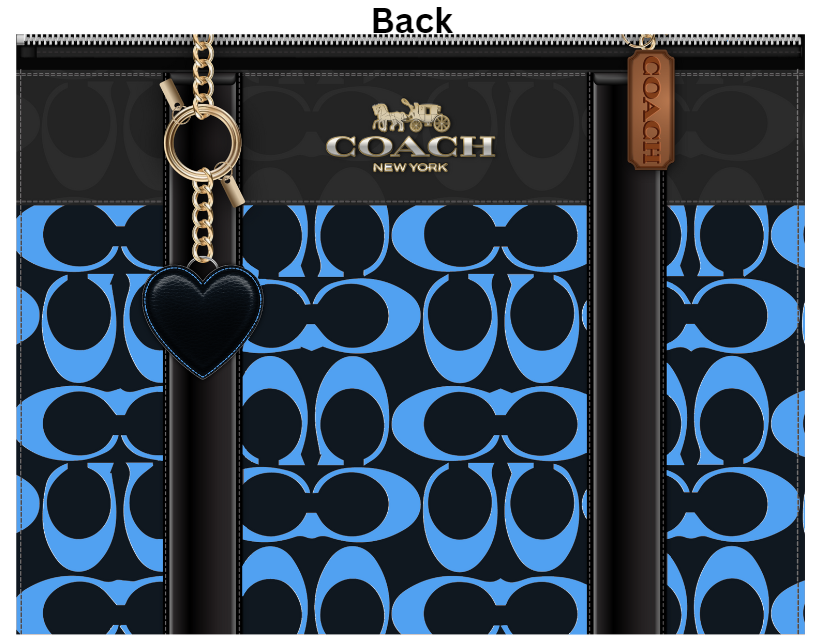 Mother's Day Coach Purse Design Template (BLUE)