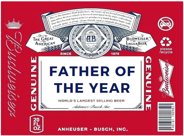 Fathers Day Party Favor Beer Pack Design Bundle (PNG)