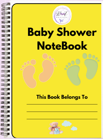 RT Baby Shower Notebook