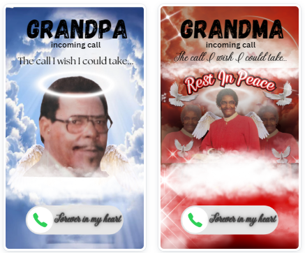 Memorial Keychain/Phone Template Designs