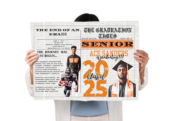 GRAD Newspaper Editable Design Template Bundle (4)