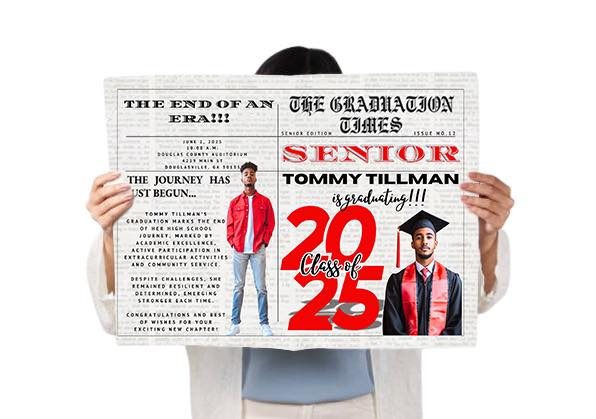 GRAD Newspaper Editable Design Template Bundle (4)