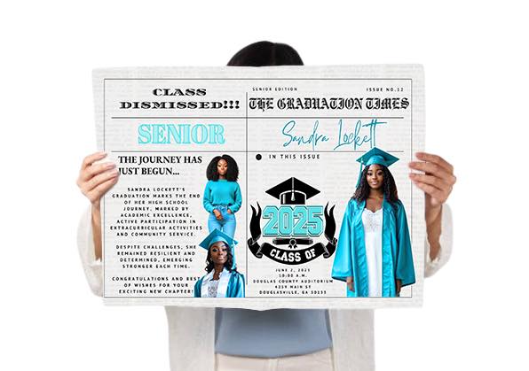 GRAD Newspaper Editable Design Template Bundle (4)