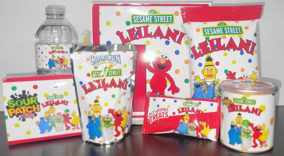 Party Favor Themed Templates - Sesame Street