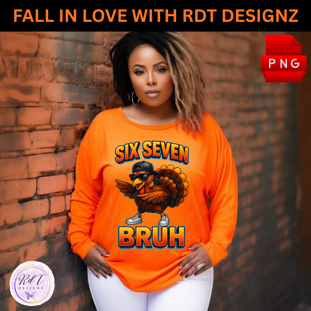 Thanksgiving Turkey "67" Design (PNG)