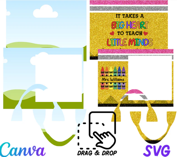 Teacher Appreciation Digital Purse Design Template