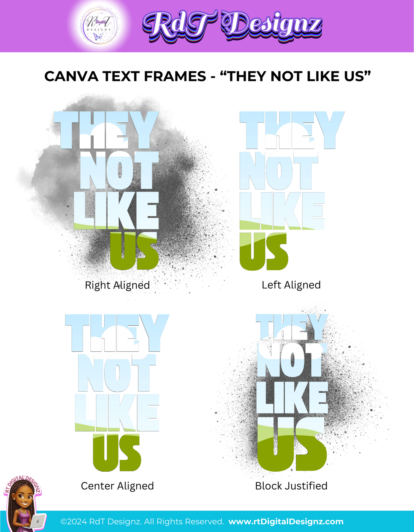 Canva Editable Template "They Not Like Us"