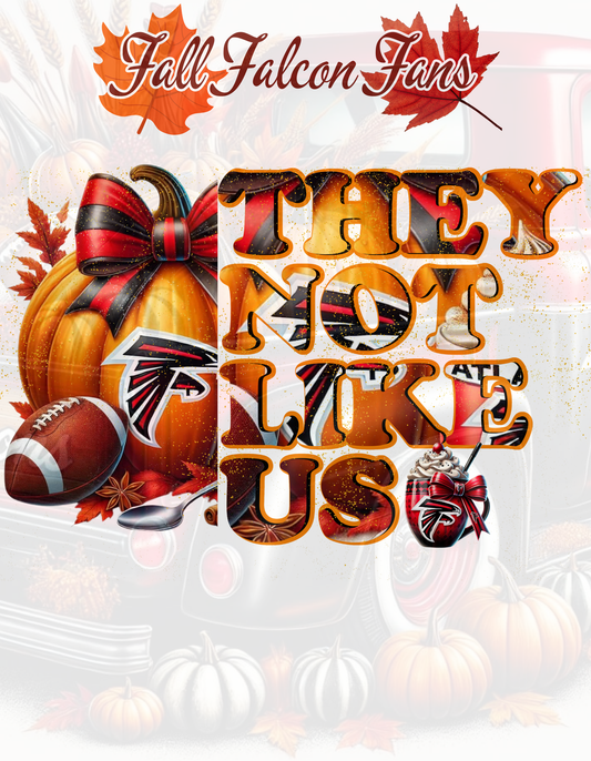 FREE Fall Falcon Fans Football Image "They Not Like Us"