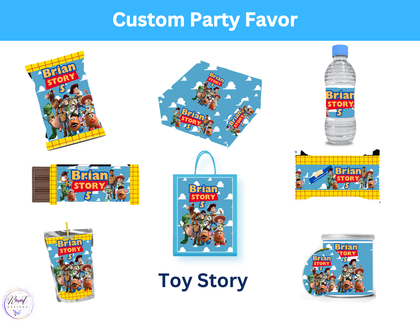Party Favor Themed Templates - Toy Story