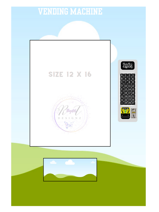 GRAD Vending Machine Editable Templates (Size 12 x 16)