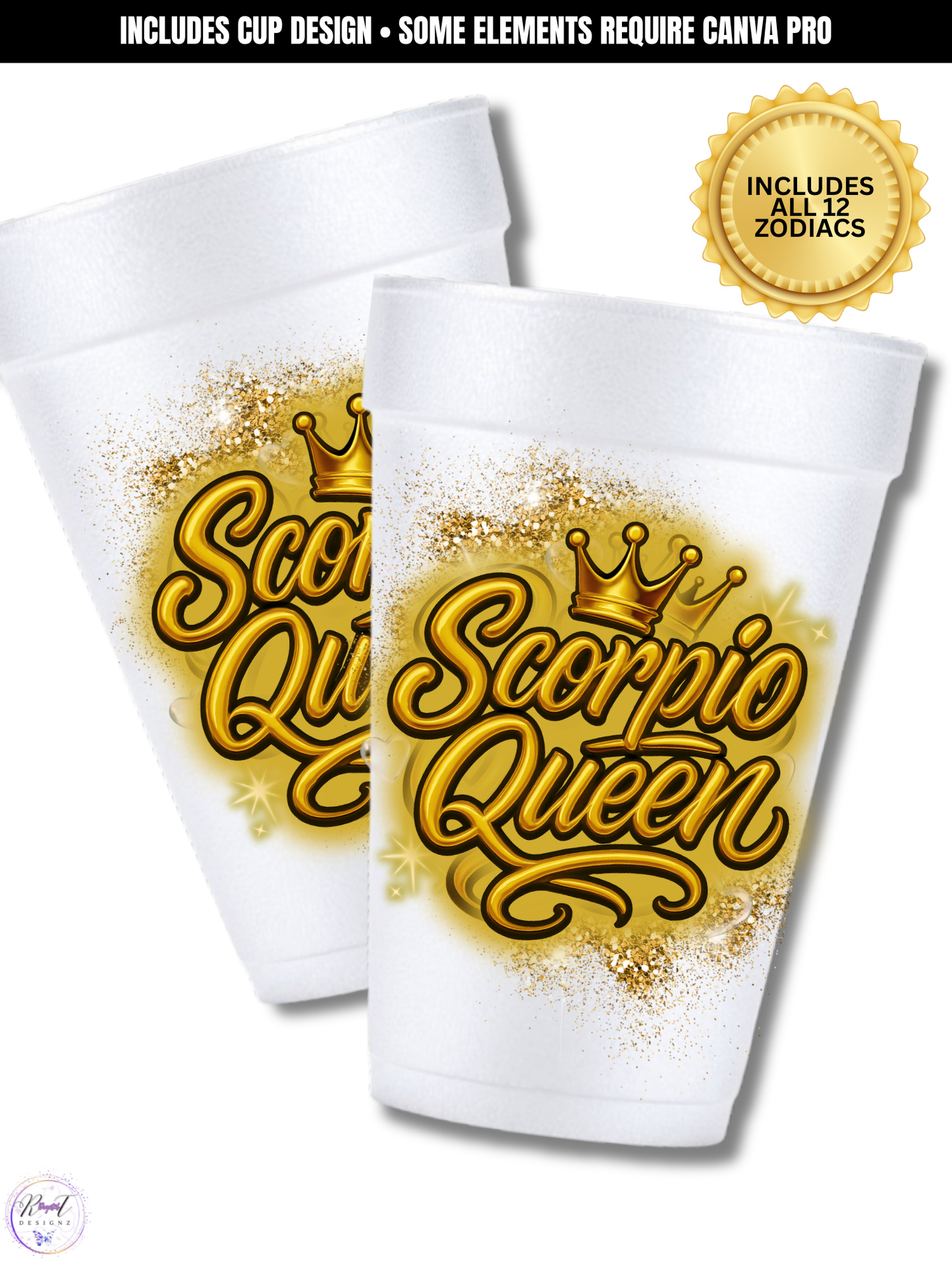 Zodiac Signs Bundle Templates w Mockups