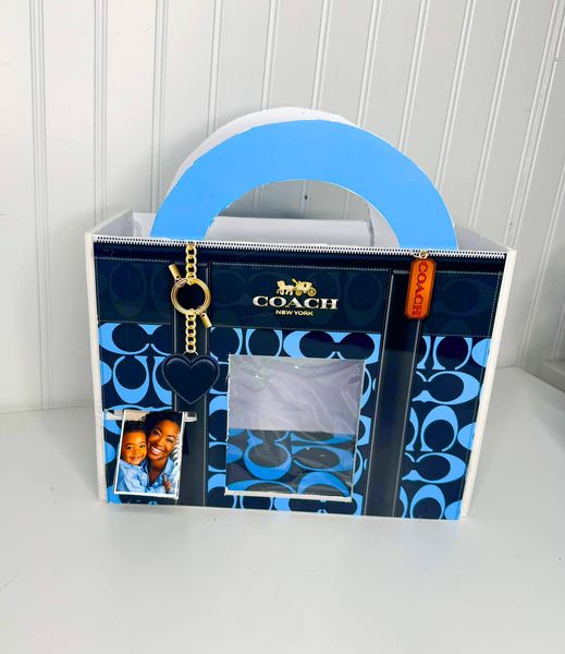 Mother's Day Coach Purse Design Template (BLUE)