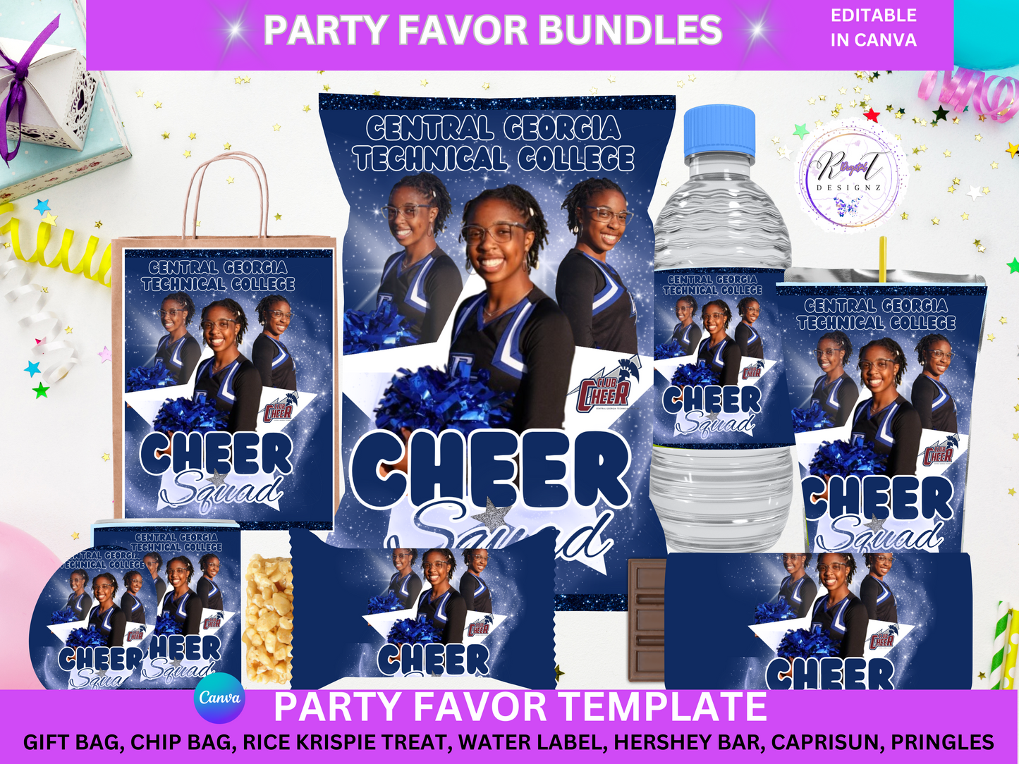 Party Favor Themed Templates - CHEER