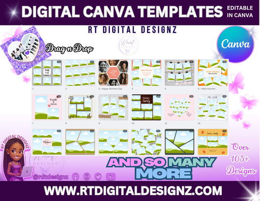 Editable Canva Photo Templates Bundle (106)