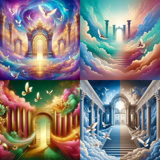 Multi-Colored Memorial Background Designs