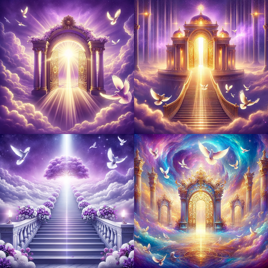 Purple Memorial Background Designs
