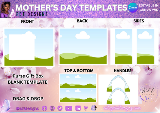 Mother's Day Basic Purse Design Template